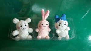 吉依卡娃+烏薩奇+小八貓，終於做好了，很喜歡! 可以上架囉!