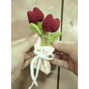 鬱金香的鉤織,真好玩!蠻喜歡他的配色。