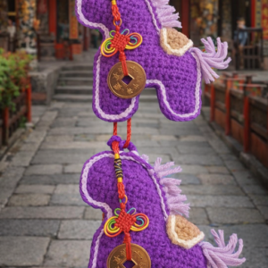 今天做的“馬上有錢”小馬兒，"馬到成功"，很喜歡的這個配色。做完小馬兒吊飾，心情變得沈靜，滿足開心♥。我朋友一下做了三隻